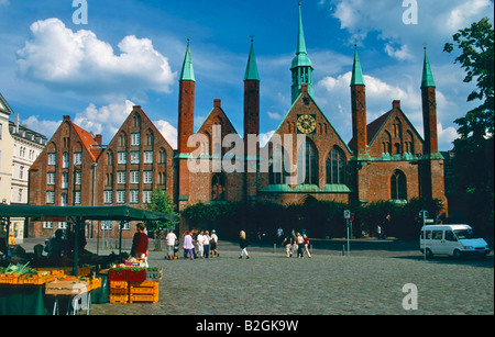 Heiligen-Geist-Hospital-Koberg Lübeck Schleswig-Holstein Stockfoto