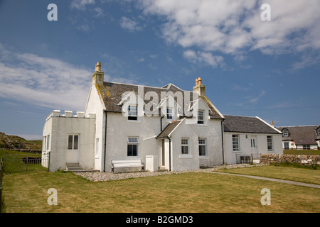 Traditionelles Ferienhaus Iona Mull Schottland Stockfoto