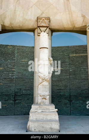 Sagrada Familia Fassadendetails Barcelona Spanien Stockfoto