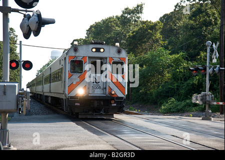 NJ Transitzug am Grenzübergang Stockfoto