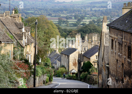 Die Cotswold Dorf von Bourton-on-the-Hill in Gloucestershire Stockfoto