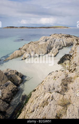 Einsamen Strand Iona Stockfoto