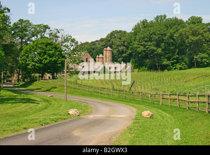 Stein-Farm, Rockefeller State Park bewahren, Pocantico Hills, Tarrytown, NY Stockfoto