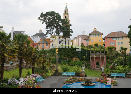 Portmeirion Gwynedd North Wales UK HOMER SYKES Stockfoto