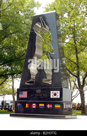 Universal Soldier Korean Kriegsdenkmal im Battery Park in New York Stockfoto