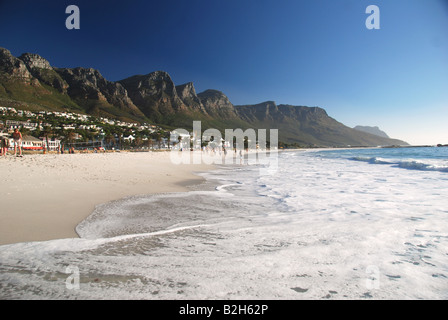 Camps Bay Beach Kapstadt Stockfoto