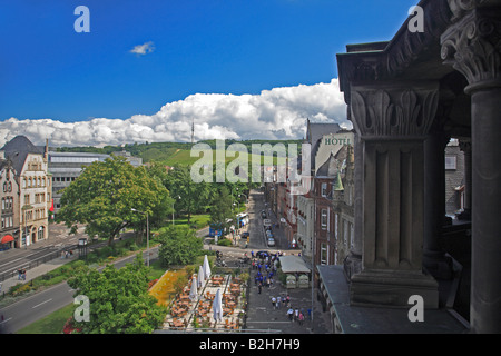 Blick von der Porta Nigra, Trier, Deutschland Stockfoto