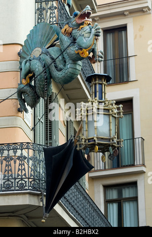 China Dragon Las Ramblas barcelona Stockfoto