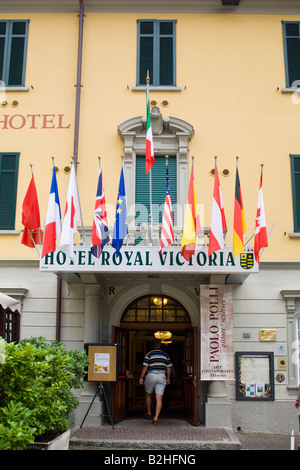 Hotel Royal Victoria in Varenna, Italien. Comer See region Stockfoto