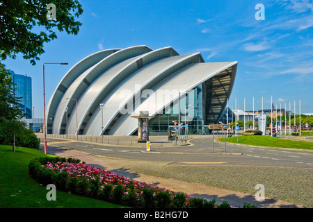 Clyde Auditorium auch im Volksmund genannt "Armadillo", die Bestandteil der Scottish Exhibition + Conference Centre Glasgow Stockfoto