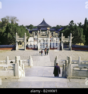 Geographie/Reise, China, Peking, Gebäude, Himmelstempel, Außenansicht, Stockfoto