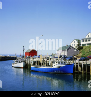 Geographie / Reisen, Kanada, New Brunswick, Bay Of Fundy, Fischerdorf, Hall£ s Hafen, Hafen, weltweit höchsten Tidenhub Stockfoto