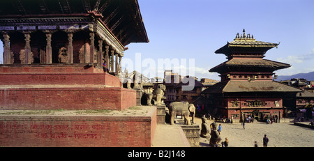 Geographie / Reisen, Nepal, Kathmandu, Quadrate, Durbar Square, Panoramablick, Buddhismus, Buddhistically Stockfoto