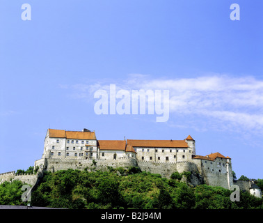 Architektur, Burgen, Deutschland, Bayern, Burg Burghausen, Außenansicht, errichtet: 14. - 15. Jahrhundert - Additional-Rights Clearance-Info - Not-Available Stockfoto