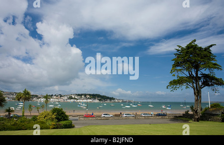 Strand und Mündung bei Instow im Sonnenschein im Sommer in der Nähe von Barnstaple North Devon West Country England UK United Kingdom GB Stockfoto