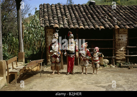 Geographie/Reisen, Guatemala, Tradition/Folklore, Tanz der spanischen Conquista, Chichicastenango, 1964, Stockfoto