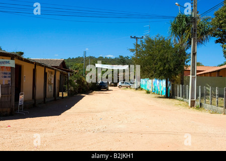 Povoado de São Jorge, Straßenszene, Chapada Dos Veadeiros, Goiás, Brasilien, Südamerika Stockfoto