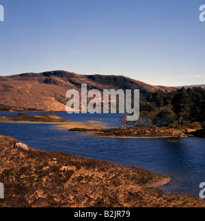 Loch Clair Glen Torridon Wester Ross Schottland Stockfoto