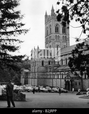 Geographie/Reise, Großbritannien, Städte, Buckfast Abbey, Gebäude, Exerior View, 1960er Jahre, Stockfoto