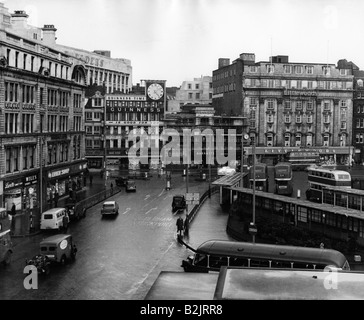 Geographie/Reisen, Großbritannien, Städte, Manchester, Straßenszenen, Stadtzentrum, 1960er Jahre, Stockfoto
