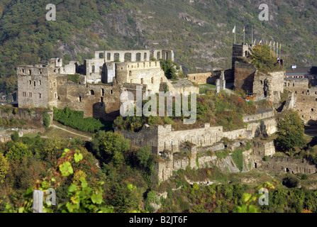 Architektur, Burgen, Deutschland, Rheinland-Pfalz, Burg Rheinfels, Baujahr: 1245, Außenansicht,, Additional-Rights - Clearance-Info - Not-Available Stockfoto