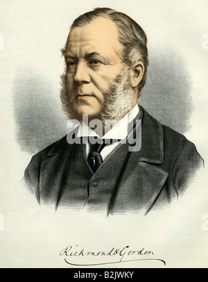 Gorden-Lennox, Charles Henry, Herzog von Richmond, 27.2.186 - 27.9.1903, britischer Politiker, Porträt, lithograph, Colored, England, 19. Jahrhundert, Stockfoto