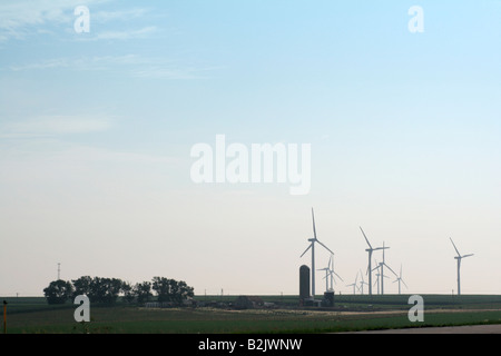 Iowa Betriebe wachsen Energie Stockfoto