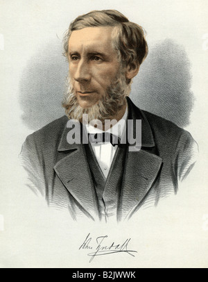 Tyndall, John, 21.08.188 - 4.12.1893, irischer Wissenschaftler (Physiker), Porträt, lithograph, Stockfoto