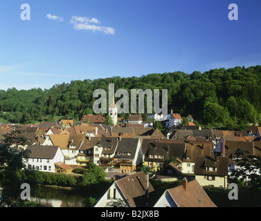 Geographie/Reisen, Deutschland, Baden-Wuerttemberg, Sulz am Neckar, Blick auf die Stadt/Stadtansichten, Additional-Rights - Clearance-Info - Not-Available Stockfoto