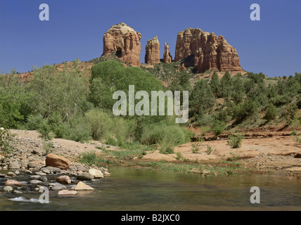 Geographie/Reisen, USA, Arizona, Landschaften, Oak Creek Canyon, Cathedral Rock, Additional-Rights - Clearance-Info - Not-Available Stockfoto