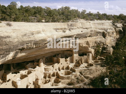 Geographie/Reisen, USA, Colorado, Landschaften, Mesa Verde National Park, Cliff Palace, Additional-Rights - Clearance-Info - Not-Available Stockfoto