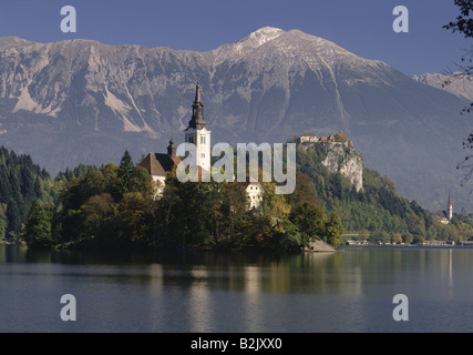 Geographie/Reisen, Slowenien, Obere Krain, Bled, Kirchen, Additional-Rights - Clearance-Info - Not-Available Stockfoto