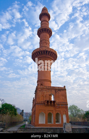 Minar Chand in Davagiri Festung in Daulatabad nahe Aurangabad, Indien Stockfoto