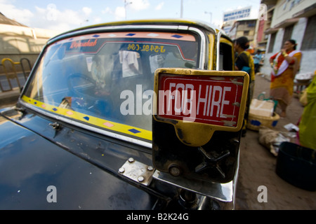 Taxi-Straßenszene in Mumbai Indien Stockfoto