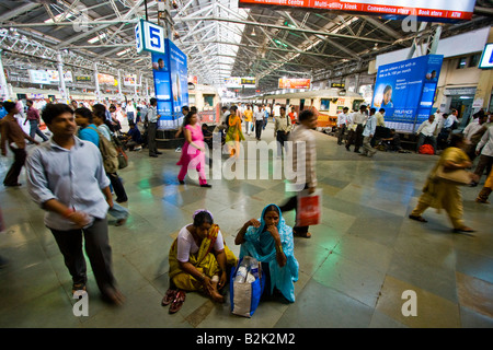 Chhatrapati Shivaji Bahnhof in Mumbai-Indien Stockfoto