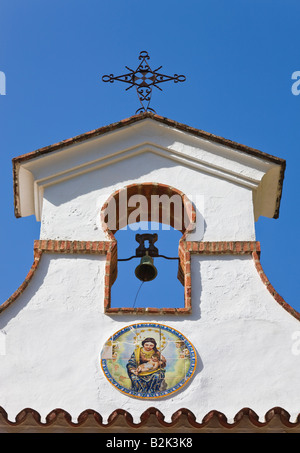 Bell Tower von Villaverde Einsiedelei in der Nähe von Ardales und El Chorro im Landesinneren Costa del Sol Malaga Provinz Spanien Stockfoto