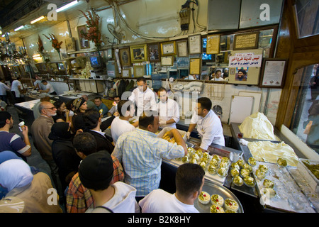 Bekdach eine Eisdiele in der Hamidiyya Souk in Damaskus Syrien Stockfoto