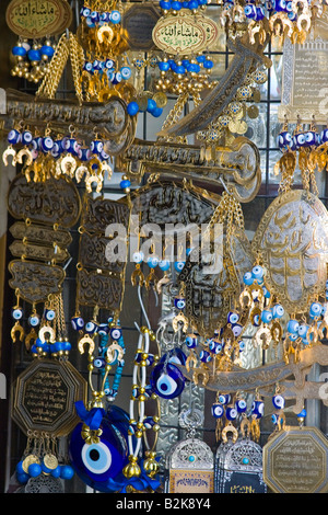 Geschäft mit bösen Augen in der Altstadt von Damaskus-Syrien Stockfoto