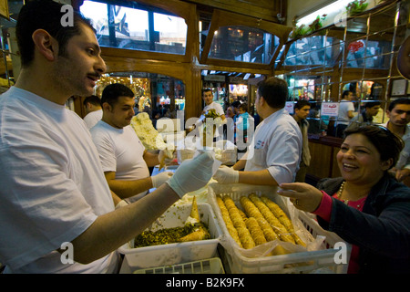 Bekdach eine Eisdiele in der Hamidiyya Souk in Damaskus Syrien Stockfoto