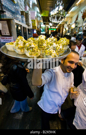 Bekdach eine Eisdiele in der Hamidiyya Souk in Damaskus Syrien Stockfoto