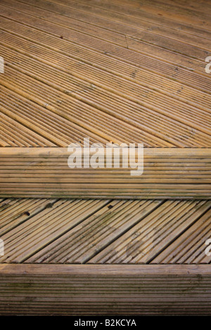 Holz-Terrasse-detail Stockfoto