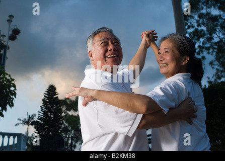 Senior Paar tanzen Stockfoto