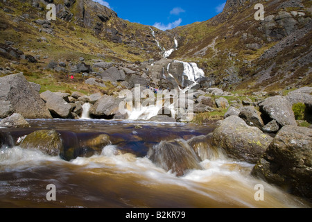 Mahon verliebt sich in die Flut, Comeragh Mountains, Grafschaft Waterford, Irland Stockfoto