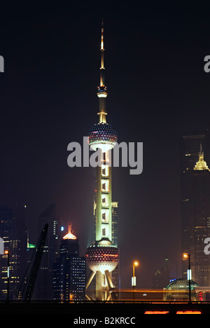 Oriental Pearl Fernsehturm, Shanghai, China Stockfoto