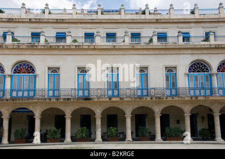 Hotel Santa Isabel, Plaza de Armas, Havanna, Kuba Stockfoto