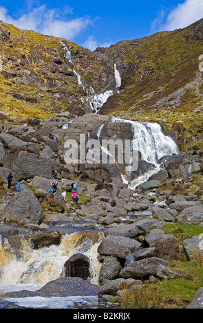 Mahon verliebt sich in die Flut, Comeragh Mountains, Grafschaft Waterford, Irland Stockfoto