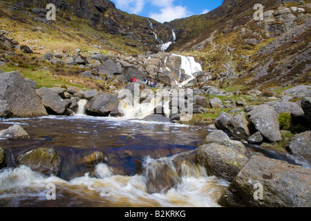 Mahon verliebt sich in die Flut, Comeragh Mountains, Grafschaft Waterford, Irland Stockfoto