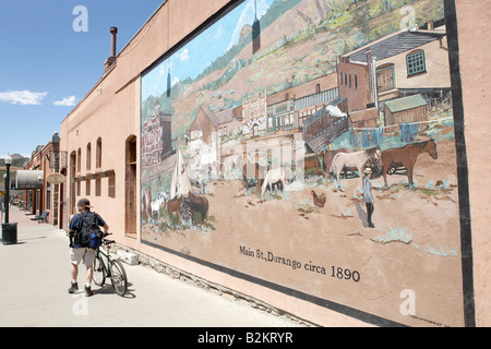 Wandbild in Durango Colorado USA Stockfoto