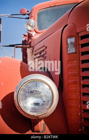 Aufnahme eines Oldtimers hautnah Stockfoto