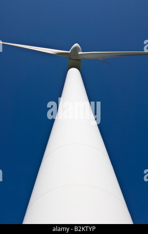 Windkraftanlage bei Cemmaes Wind Farm Cemmaes Powys Stockfoto